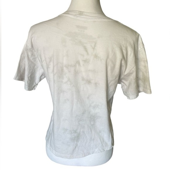 Peanuts Snoopy Joe Cool Stars & Stripes Patriotic Marbled Crop Top, Size Small - Picture 2 of 2